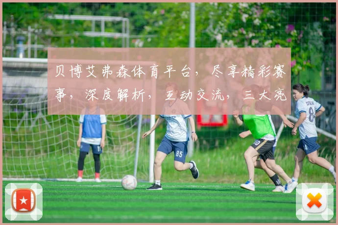 贝博艾弗森体育平台，尽享精彩赛事，深度解析，互动交流，三大亮点，一网打尽